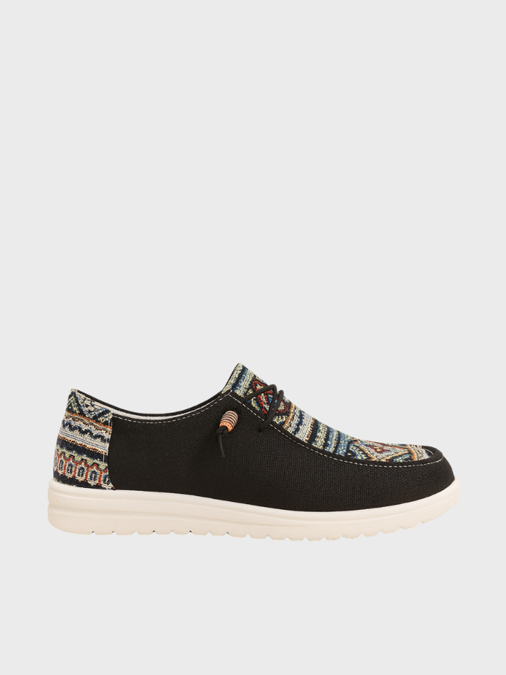 Damen Vintage Geometrische Schuhe