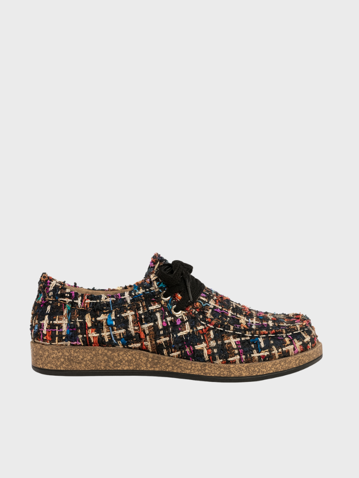 Damen Vintage Gewebte SchnürSchuhe