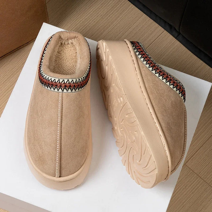 Damen Klassischer Stiefel mit Dicke Sohle