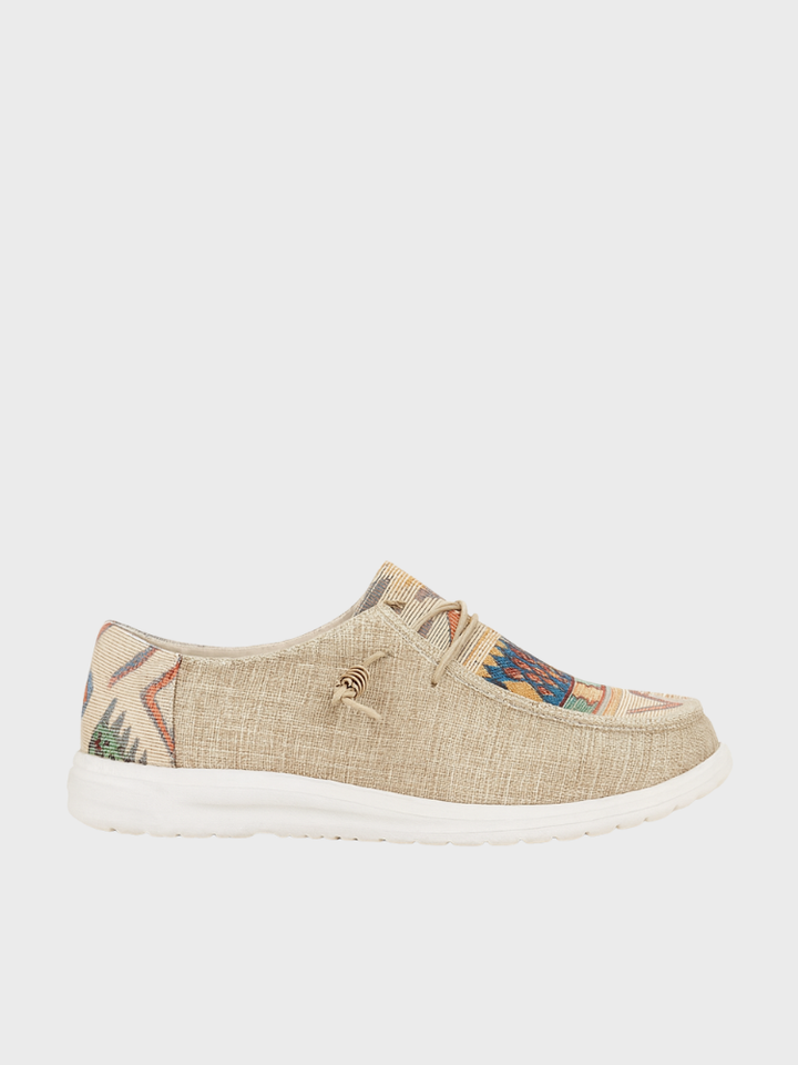 Damen Vintage Ethnische Schnürsenkel Schuhe